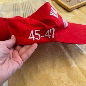 4 MAGA Hats- 1 with 45-47 on side and TRUMP on back